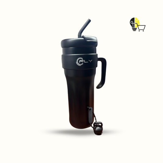 Vaso con Pitillo FLY de Acero Inoxidable